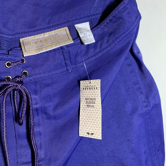 Vintage Express Surfing Board Shorts in purple sz 7/8 - Picture 3 of 4